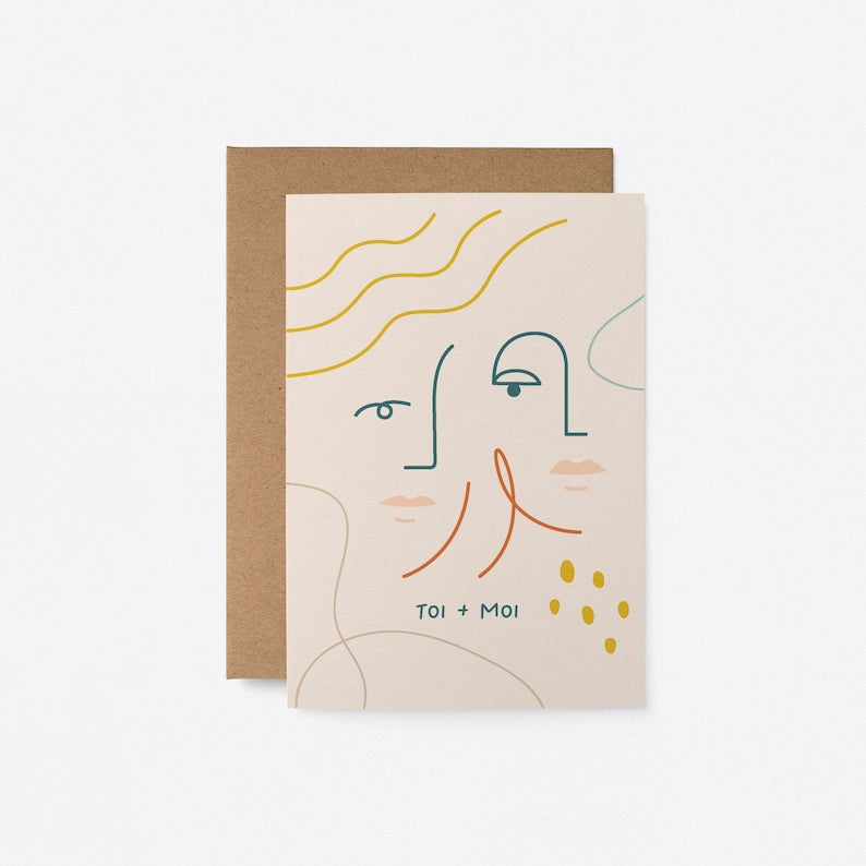 Toi + Moi - Carte de vœux - Carte anniversaire