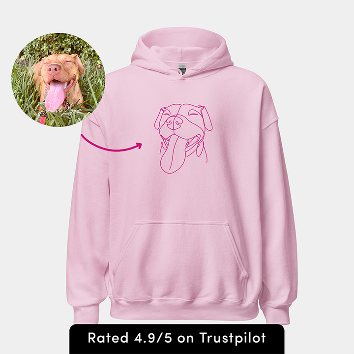 Sweatshirt à capuche brodé personnalisé pour des animaux de compagnie