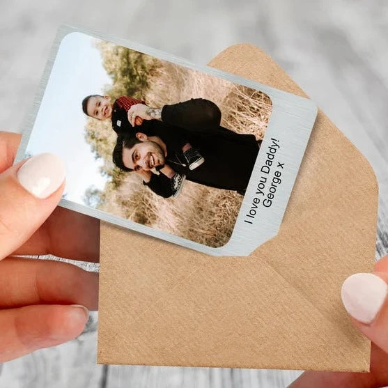 Carte photo personnalisée pour papa
