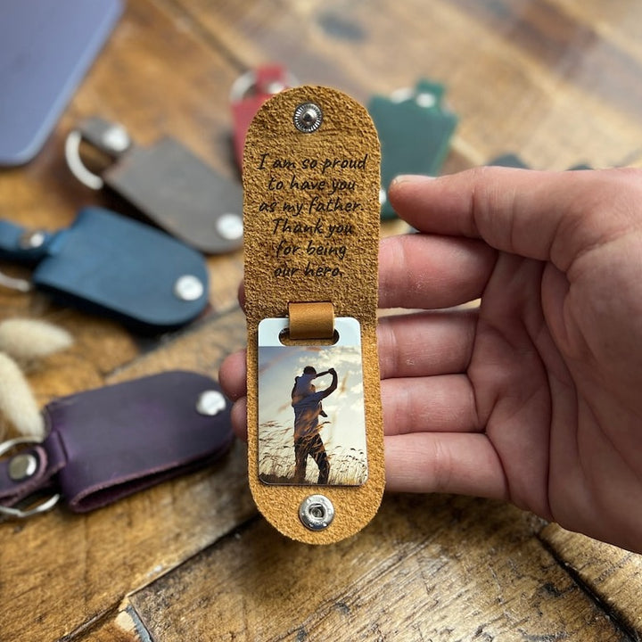 Porte-clés personnalisé pour papa
