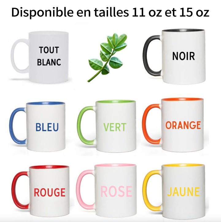 Tasse maman, tu tiens nos mains et nos cœurs, tasse gonflable imprimée en 3D