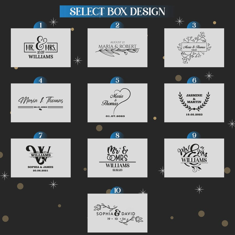 Flûtes à champagne de mariage personnalisées, flûtes à champagne en coffret bois