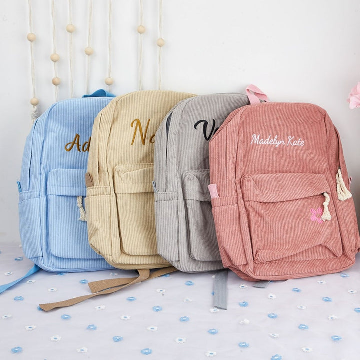 Sac à dos personnalisé pour bébé - Sac à dos monogramme pour tout-petit - Sac à dos en toile personnalisé