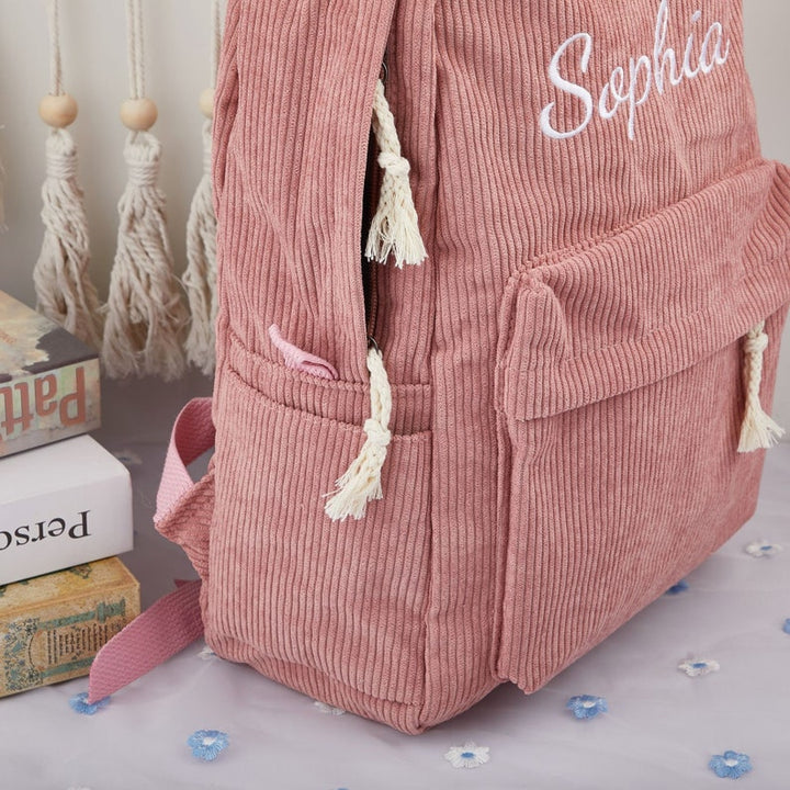 Sac à dos personnalisé pour bébé - Sac à dos monogramme pour tout-petit - Sac à dos en toile personnalisé