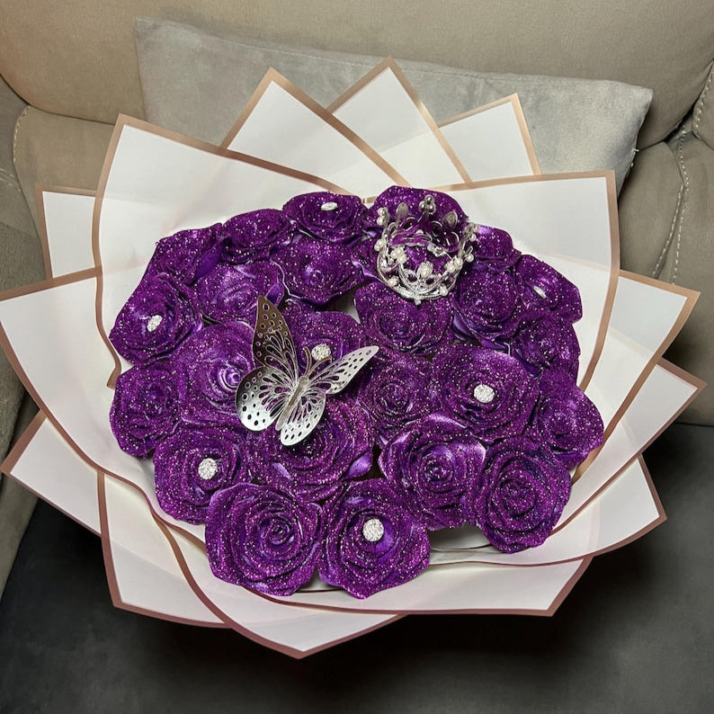 Bouquet de roses scintillantes - Cadeau d'anniversaire 🔥
