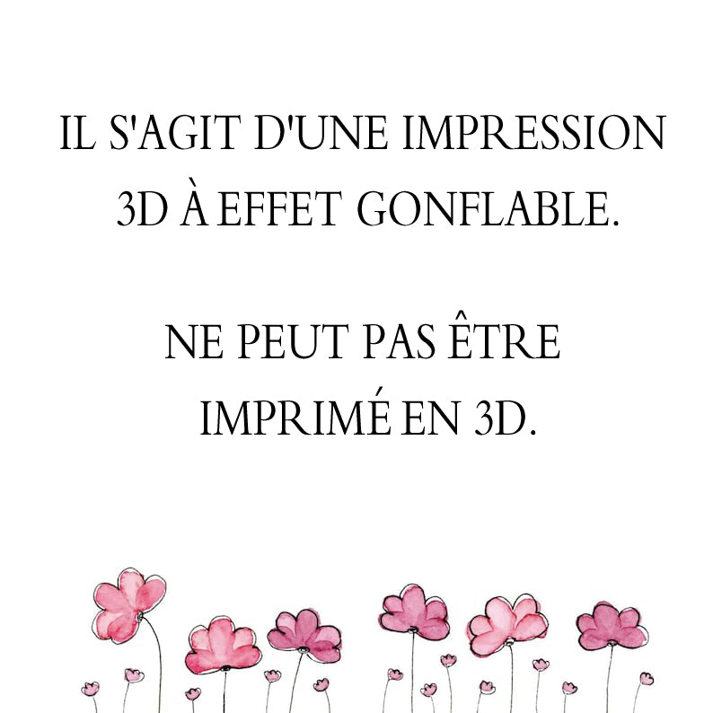 Tasse maman, tu tiens nos mains et nos cœurs, tasse gonflable imprimée en 3D