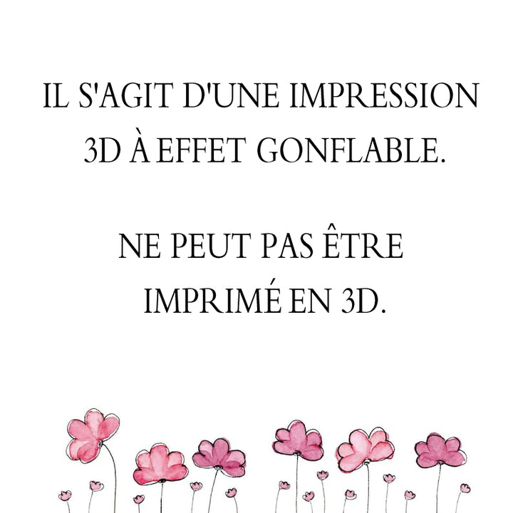 Tasse maman, tu tiens nos mains et nos cœurs, tasse gonflable imprimée en 3D