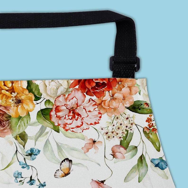 Tablier personnalisable maman et enfant se tenant la main, cadeau tablier personnalisé pour maman/grand-mère