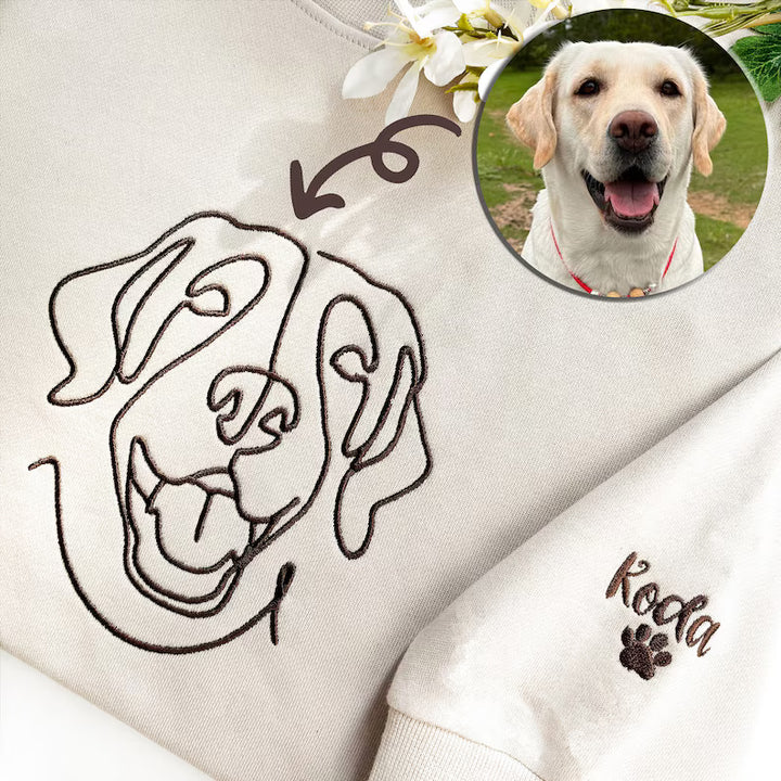 T-shirt ou Sweatshirt brodé personnalisé pour des animaux de compagnie