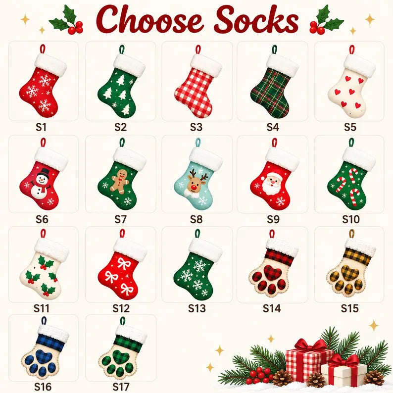 Tapis de Noël personnalisés avec les noms des membres de la famille, décorations de Noël personnalisées