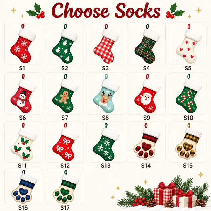 Tapis de Noël personnalisés avec les noms des membres de la famille, décorations de Noël personnalisées