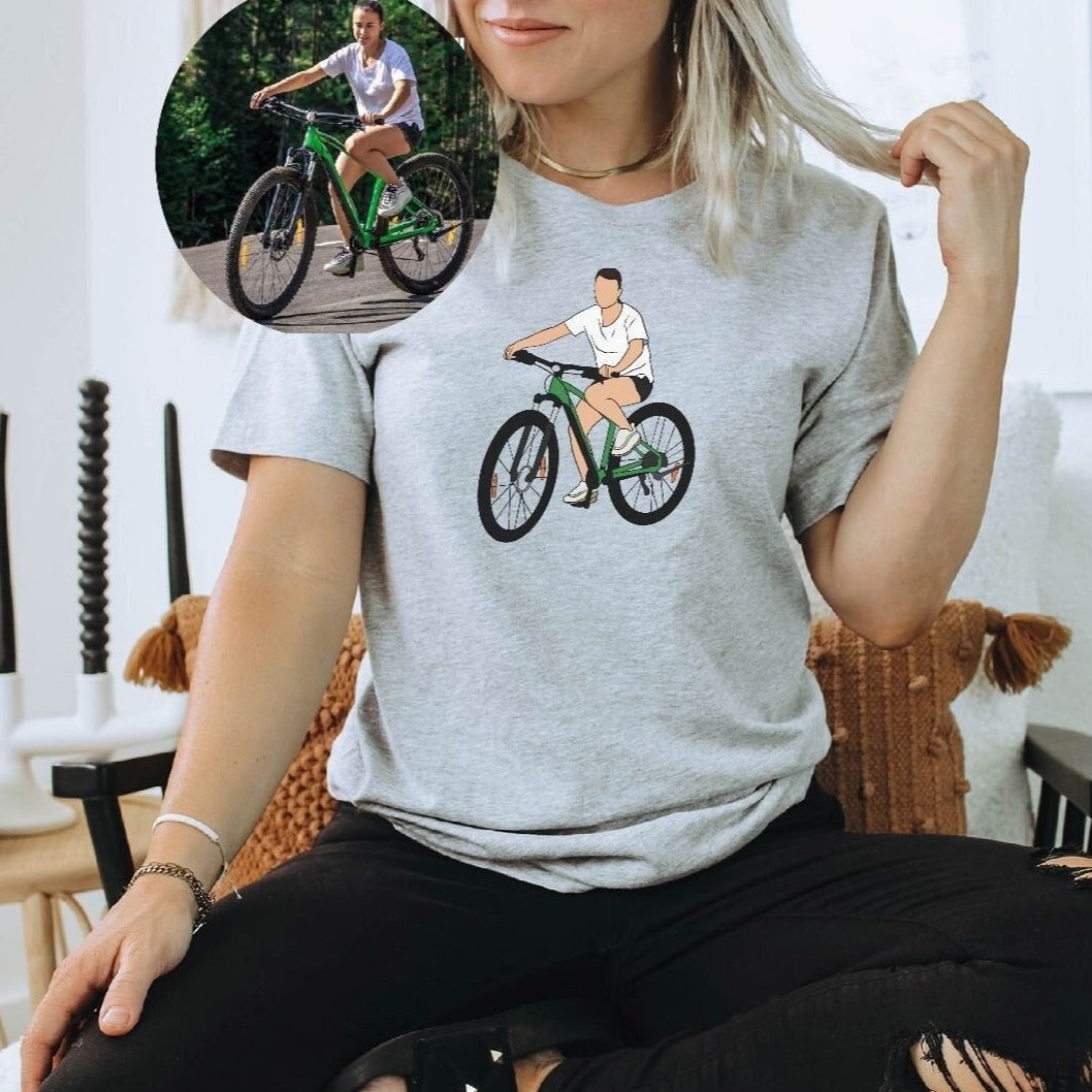 Sweat-shirt de dessin de vélo personnalisé