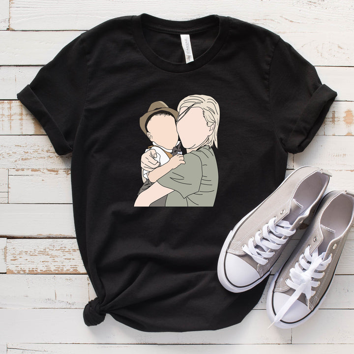 Portraits de famille personnalisés-T-shirt à imprimé graphique