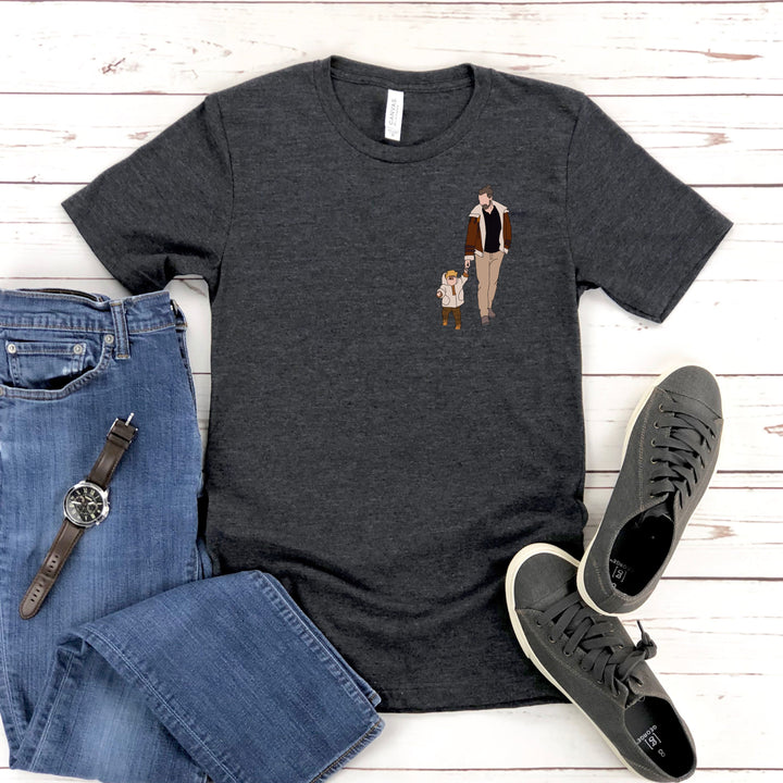 Portraits de famille personnalisés-T-shirt à imprimé graphique