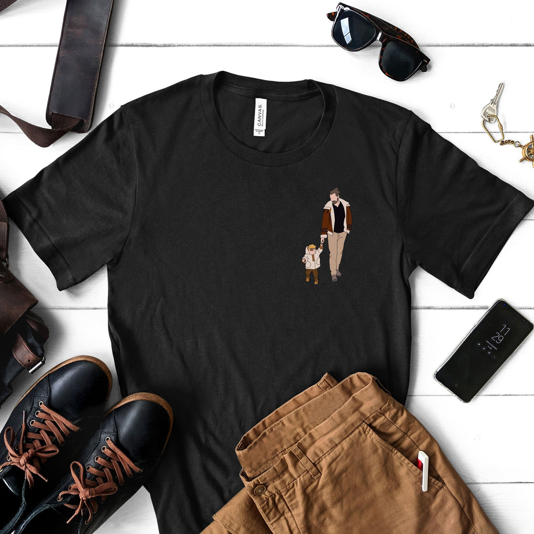 Portraits de famille personnalisés-T-shirt à imprimé graphique