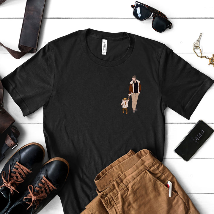 Portraits de famille personnalisés-T-shirt à imprimé graphique