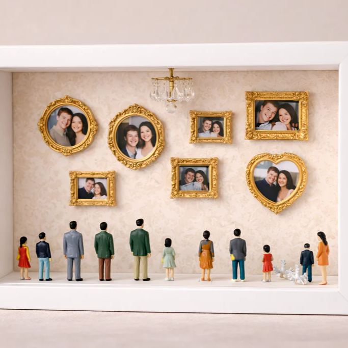 2026 Cadre photo personnalisé « Mini Musée de Nous » : un cadeau symbolique pour les couples