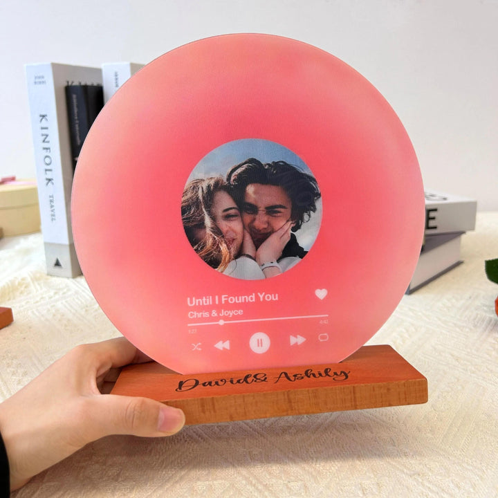 Disque personnalisé avec photo - Plaque de chanson lenticulaire avec NFC🎵
