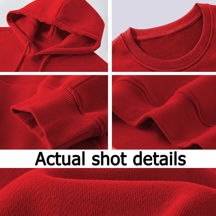 Sweat-shirt à capuche multicolore personnalisé avec sapins de Noël et bonhommes de neige, avec initiale et nom, cadeau de Noël