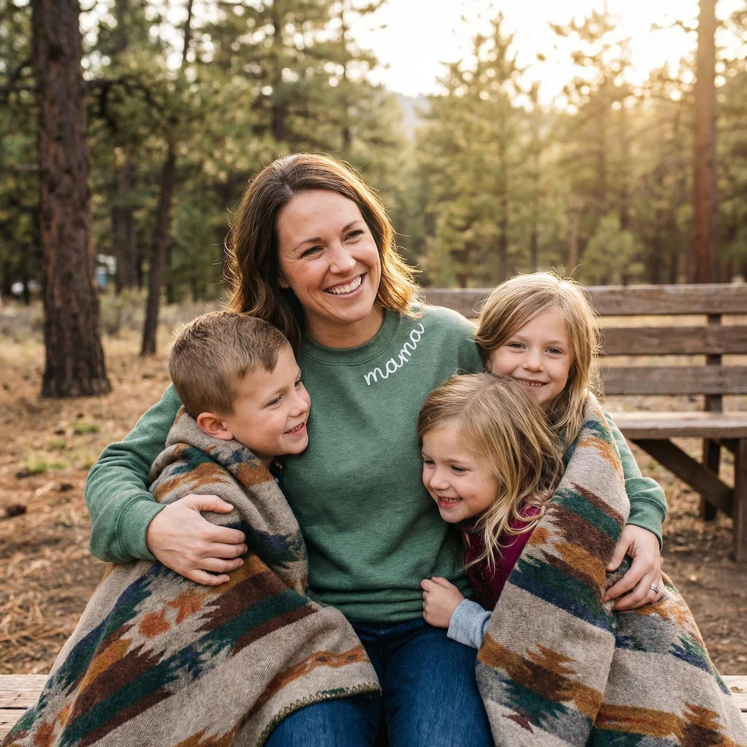 MAMAN Sweatshirt Brodé - Cadeau pour la Fête des Mères