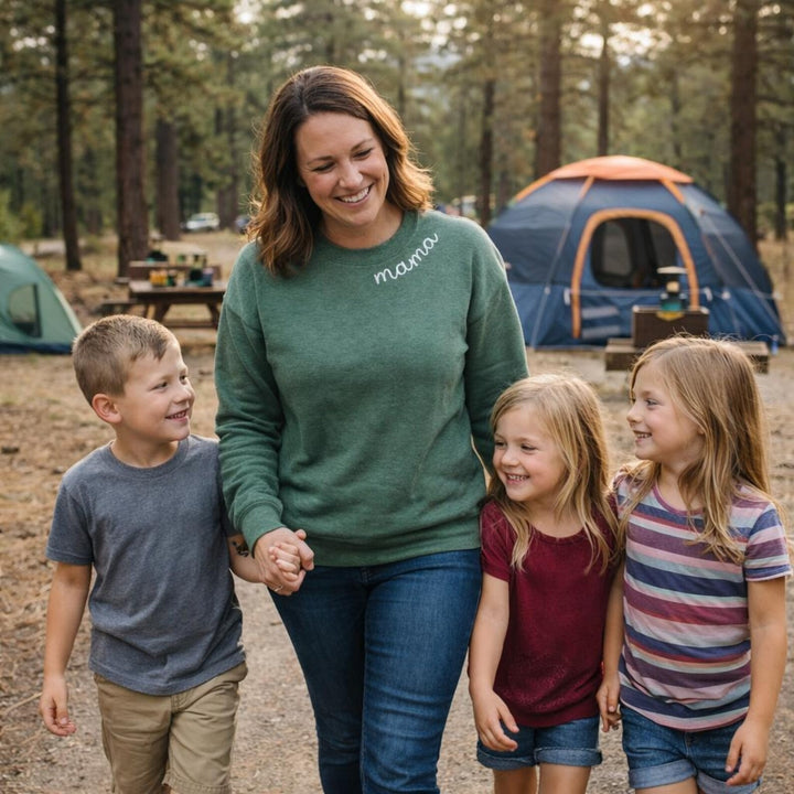 MAMAN Sweatshirt Brodé - Cadeau pour la Fête des Mères