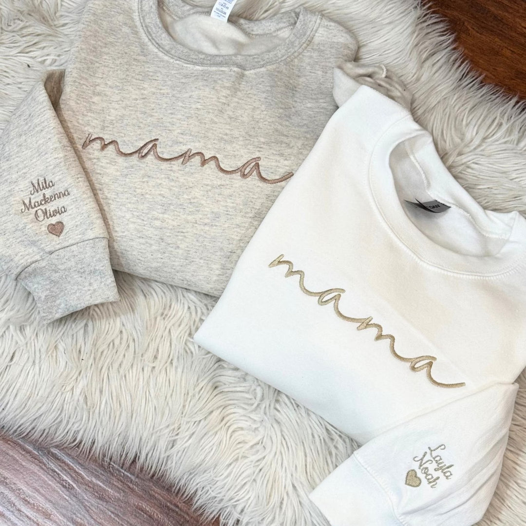 Sweatshirt Brodé pour maman- Cadeau Parfait pour la Fête des Mères
