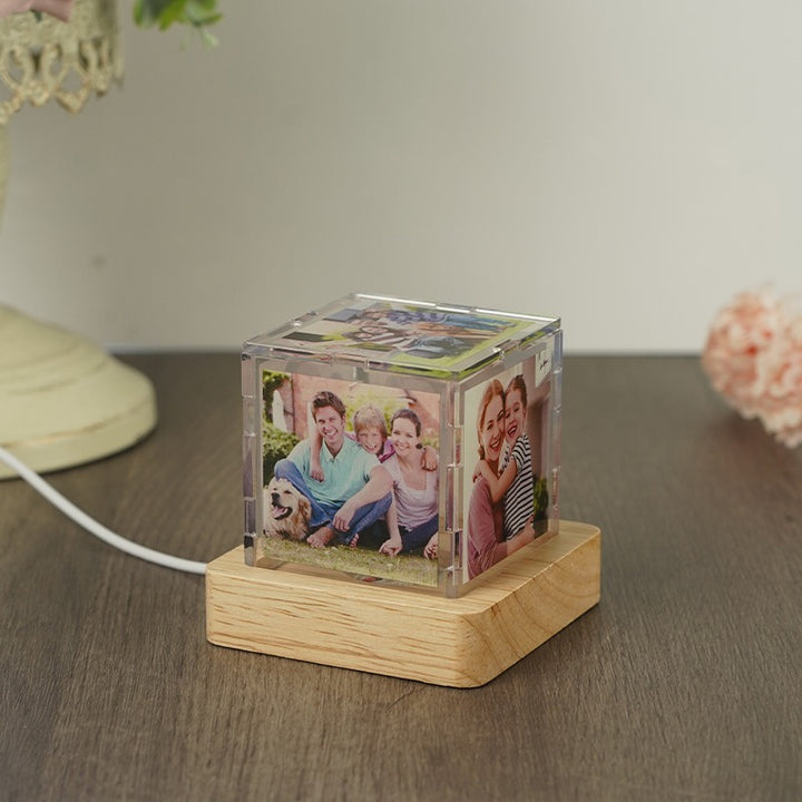 Veilleuse acrylique avec photo personnalisée