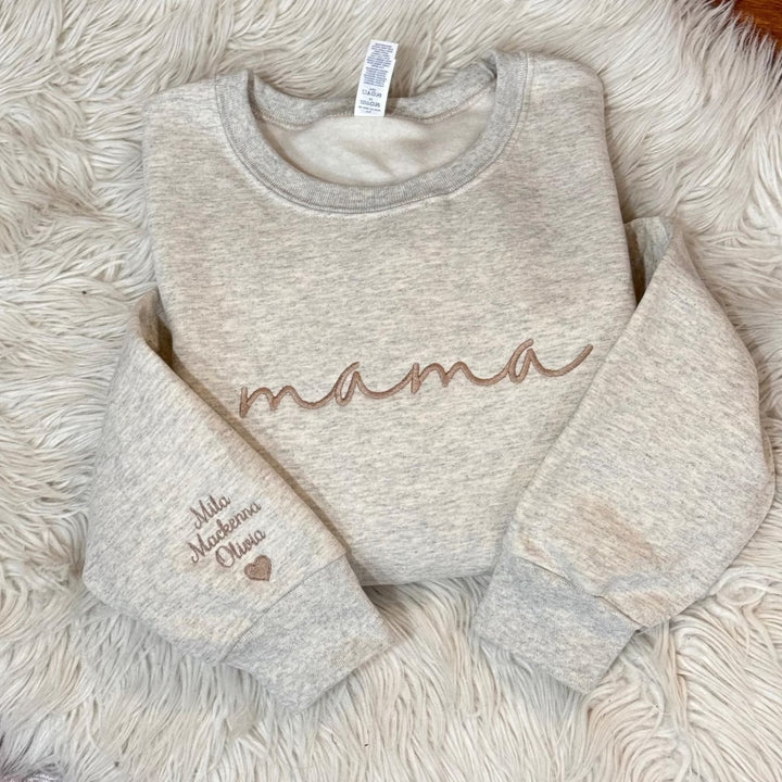 Sweatshirt Brodé pour maman- Cadeau Parfait pour la Fête des Mères