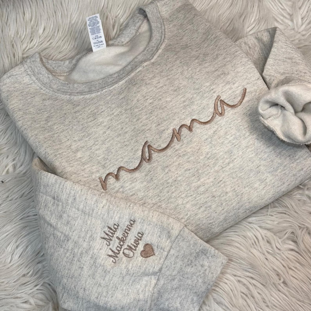 Sweatshirt Brodé pour maman- Cadeau Parfait pour la Fête des Mères