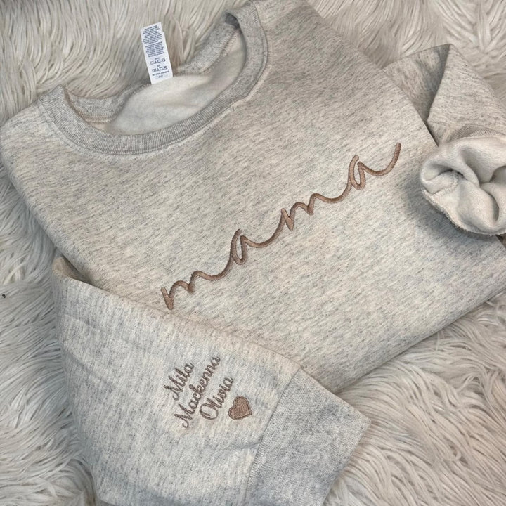 Sweatshirt Brodé pour maman- Cadeau Parfait pour la Fête des Mères