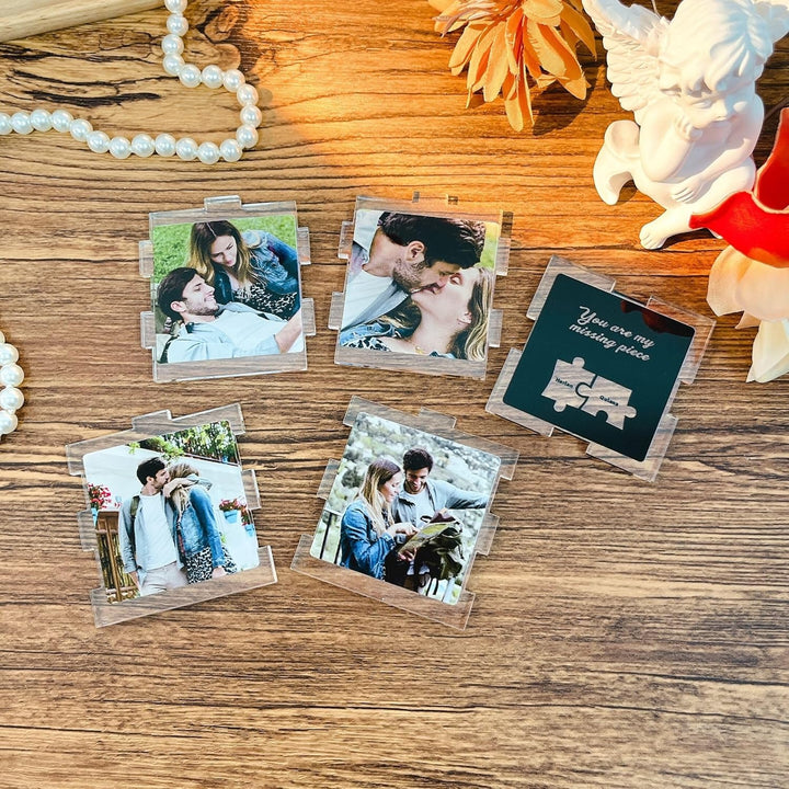 Veilleuse acrylique avec photo personnalisée,pour couple
