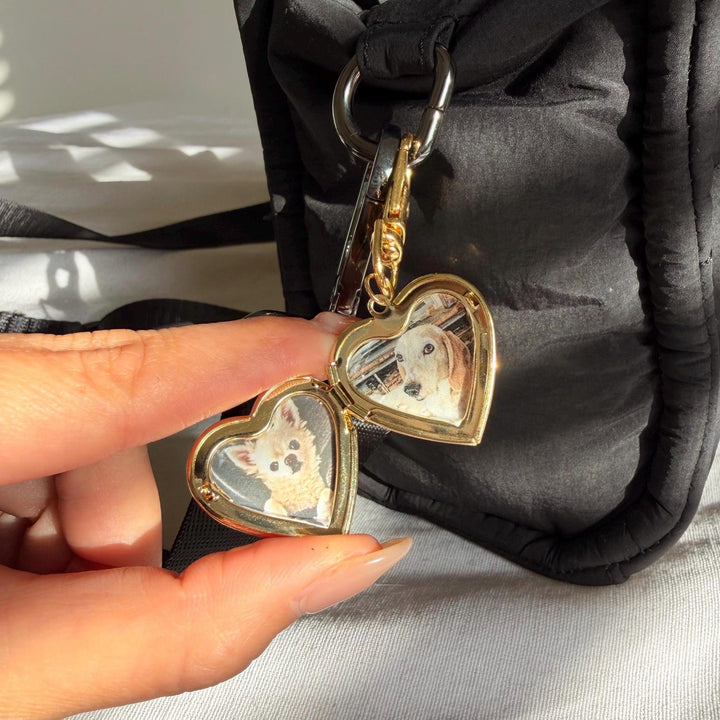 Porte-clés médaillon photo personnalisé, cadeau commémoratif pour les êtres chers