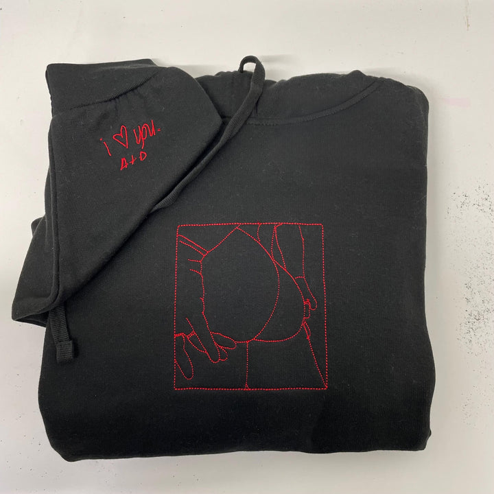 2025 Sweat-shirt brodé personnalisé pour couple – Cadeaux de la Saint-Valentin💓