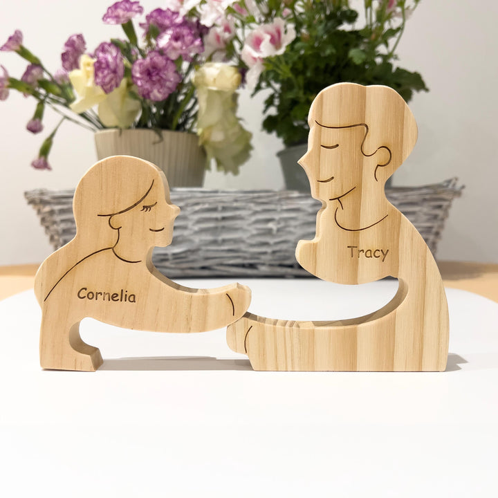 Puzzle en bois personnalisé pour Famille- Décorations et cadeaux personnalisés