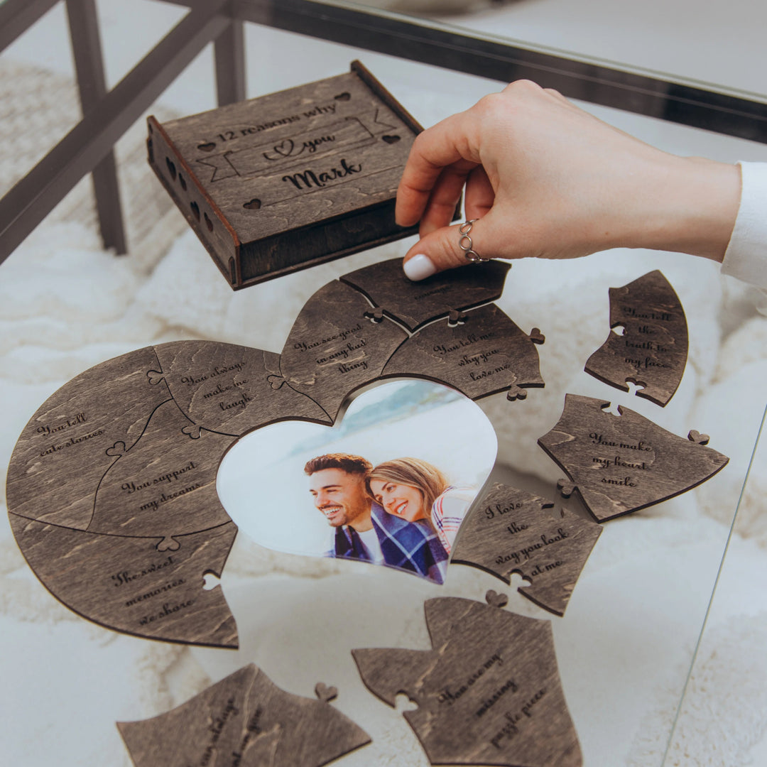 12 raisons pour lesquelles j'adore les cadeaux de Saint-Valentin sous forme de puzzles.