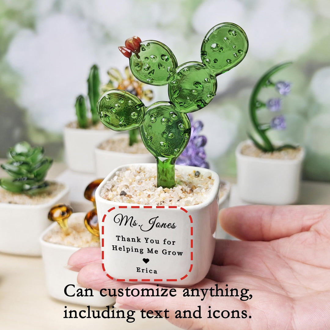 Tulipes éternelles en verre, Cadeau floral pour maman, Cadeaux pour la fête des Mères