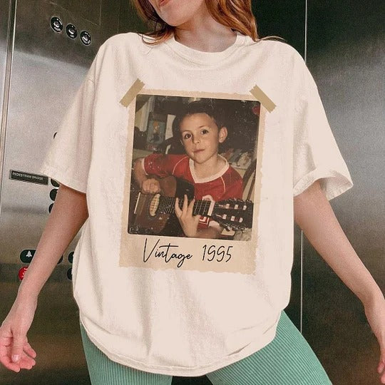 T-shirt personnalisé avec photo et année vintage des années 90