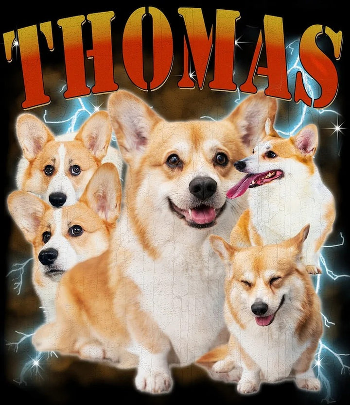 T-shirt Vintage Personnalisé pour Animaux，cadeau pour famile2025