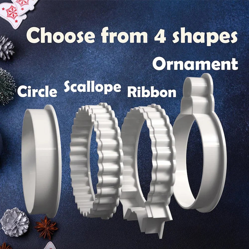 2025 Ensemble de tampons à biscuits de Noël personnalisés avec nom de famille personnalisé