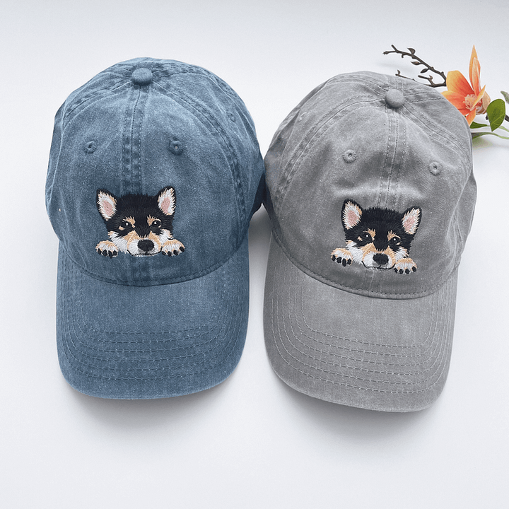 Casquette de baseball personnalisée avec photo de votre chien/chat brodée