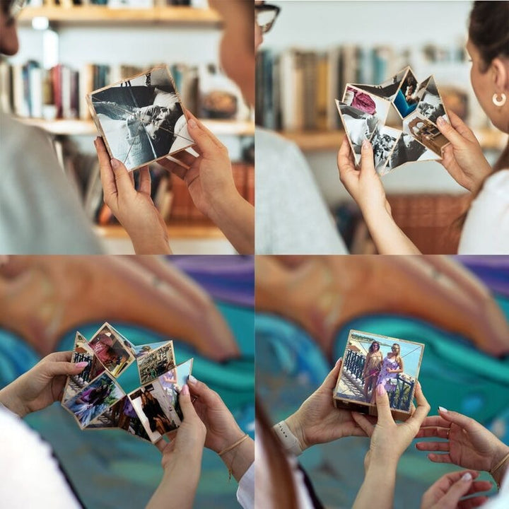 Cubo fotografico personalizzato, divertente regalo di Natale per le coppie