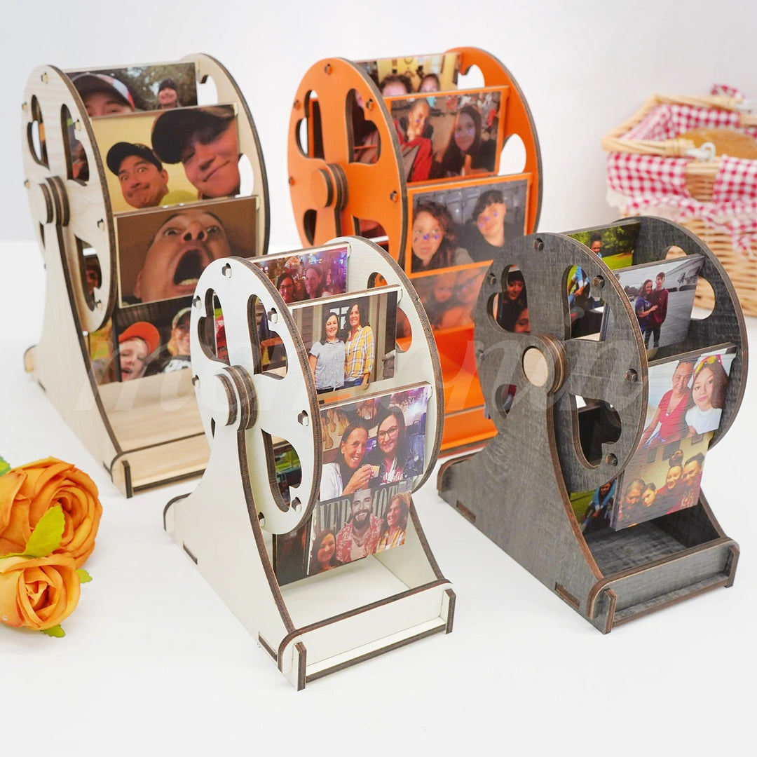 Cadeau photo de grande roue en bois, parfait pour la famille, les couples ou les cadeaux de vacances
