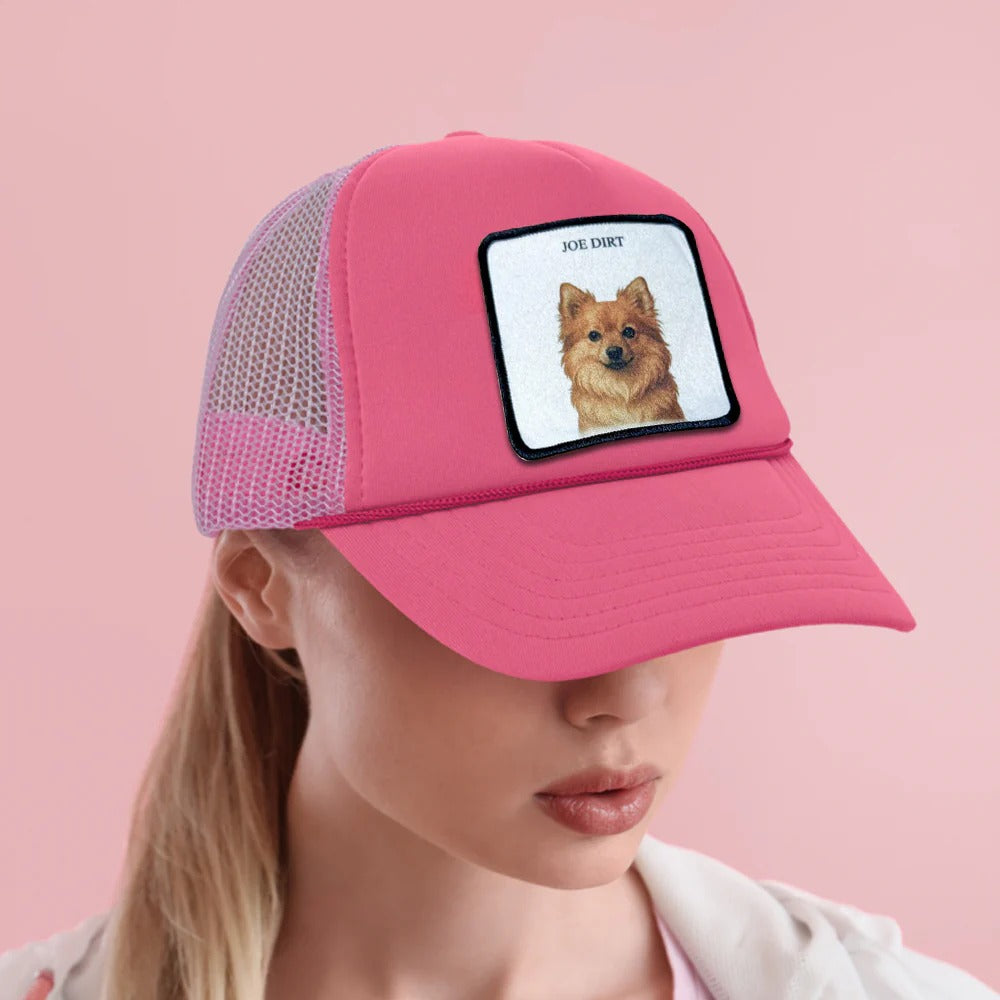 Casquette camionneur en mousse personnalisée pour animaux | Casquette avec photo et nom | Cadeau d'été pour les amoureux des animaux