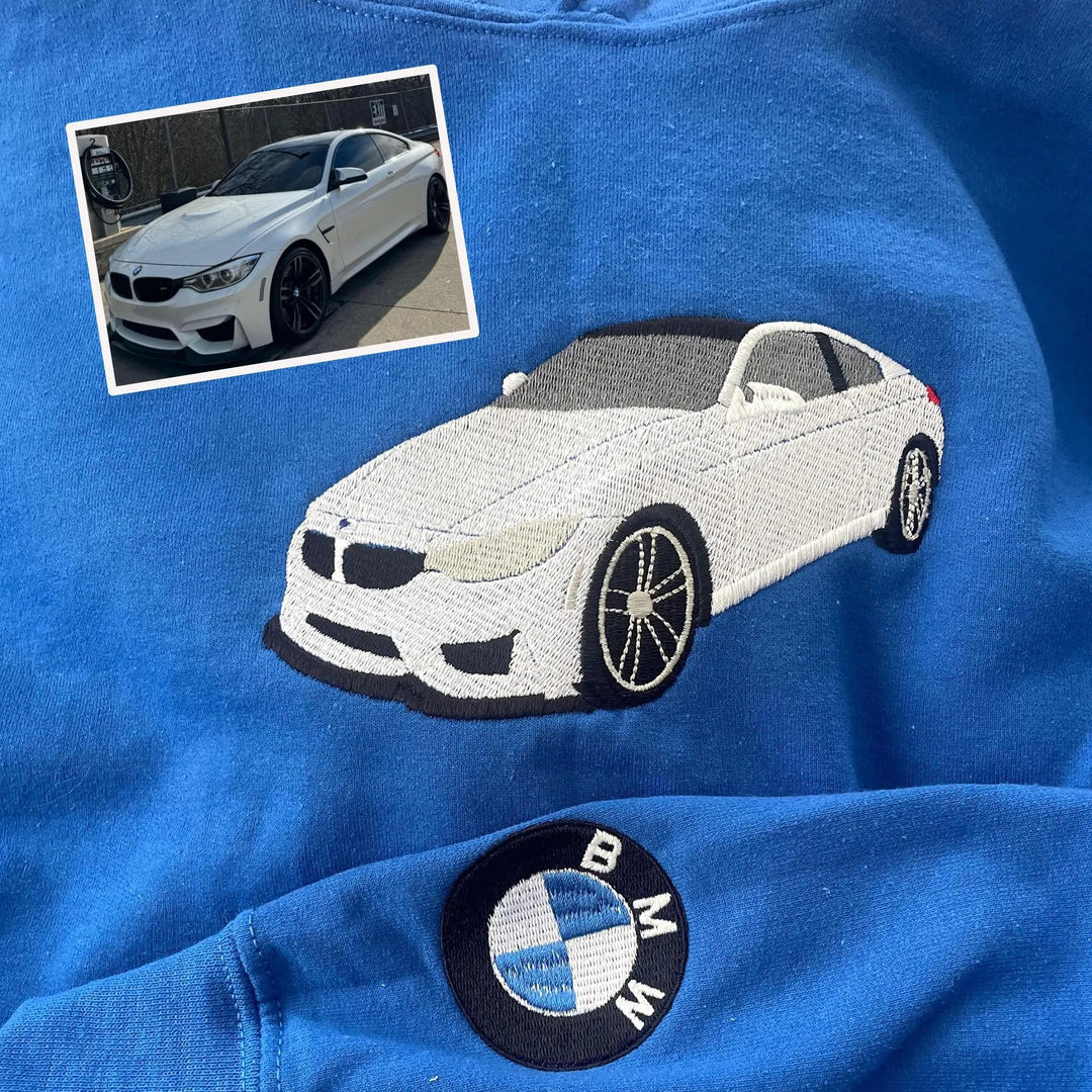 2026 Sweat-shirt brodé de voiture personnalisé