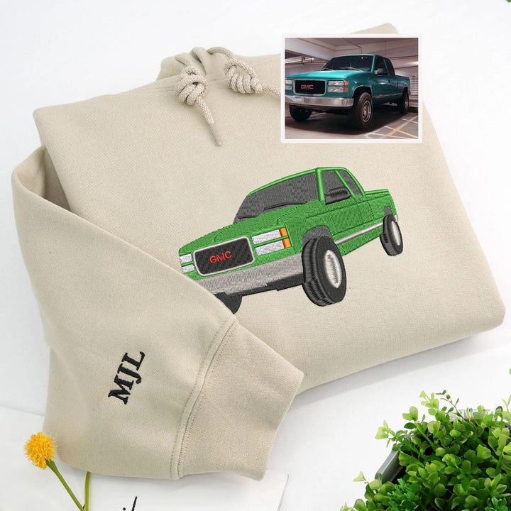 2026 Sweat-shirt brodé de voiture personnalisé