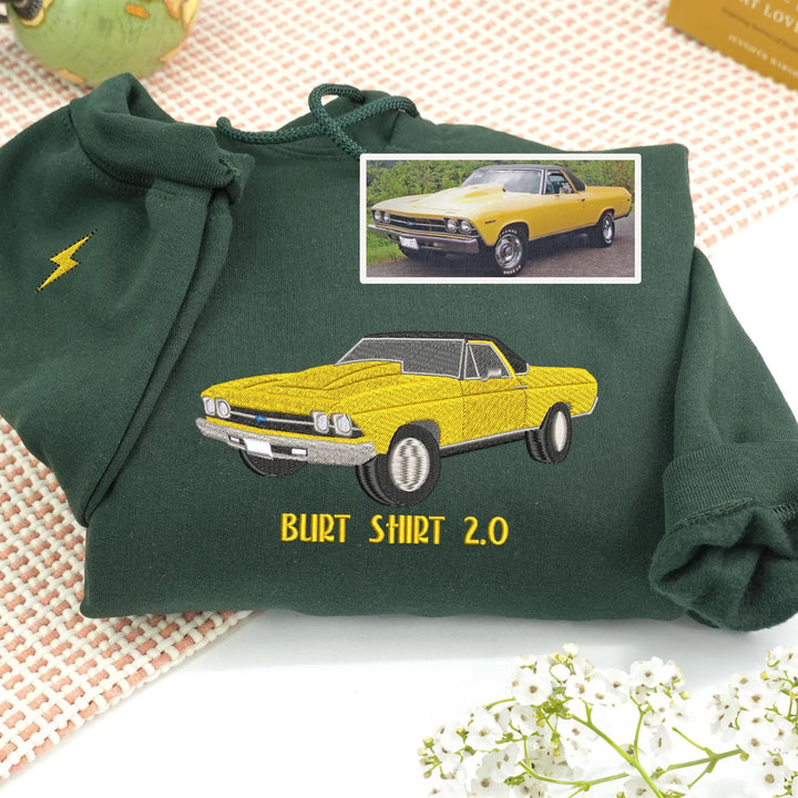2026 Sweat-shirt brodé de voiture personnalisé