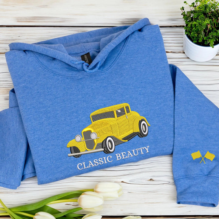 2026 Sweat-shirt brodé de voiture personnalisé