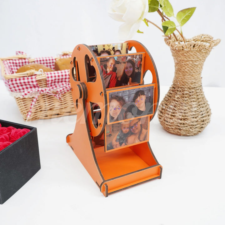 Cadeau photo de grande roue en bois, parfait pour la famille, les couples ou les cadeaux de vacances