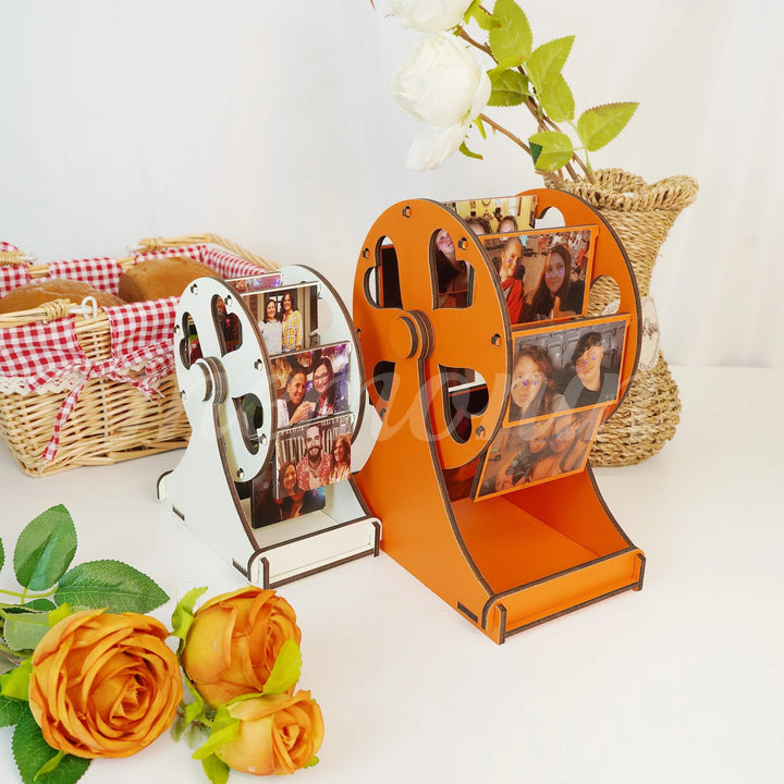 Cadeau photo de grande roue en bois, parfait pour la famille, les couples ou les cadeaux de vacances