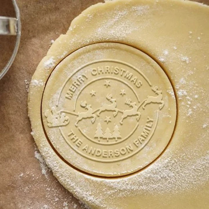 Tampon à biscuits acrylique de Noël personnalisé